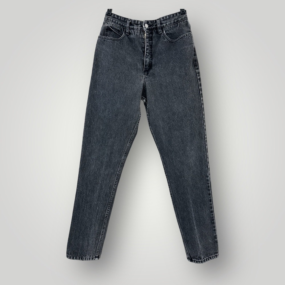 VTG Guess Georges Marciano Jeans Womens 30 Black USA Made High Waist Mom Jeans
